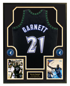 凯文加内特 亲笔签名 森林狼队球衣 含证书 收藏