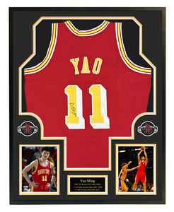 yao姚明亲笔签名球衣 火箭11号复古 带证书 含裱框_阿里巴巴找货神器