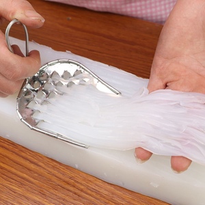 凉粉刮刀专用不锈钢刮丝器粉刀切凉粉网格刀刮凉粉的工具刮擦器