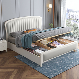 1630.00139人付款淘宝床现代简约实木床1.8米轻奢主卧双人大床1.