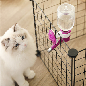 宠物狗狗饮水器比熊狗喝水滚珠悬挂水壶泰迪用品猫咪挂式自动水瓶