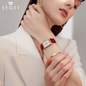 SEGET/世爵高档品牌女表经典轻奢手表正装方形表优雅女士腕表礼物