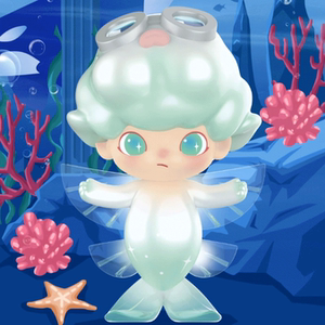 正版popmart泡泡玛特dimoo水族馆海洋系列可爱盲盒手办礼物公仔