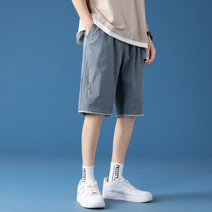 短裤男夏季薄款潮流休闲运动裤2022新款大裤衩男生宽松潮牌五分裤