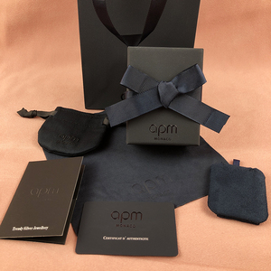 apm首饰包装盒子新款刺绣盒耳钉盒项链盒手链盒收纳盒通用礼品盒