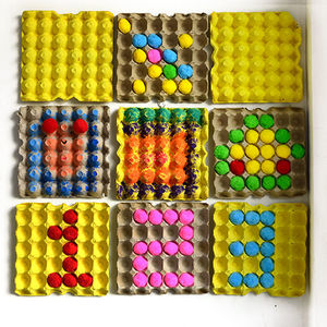 幼儿园装饰鸡蛋托