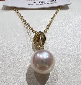 日本mikimoto专柜御木本akoya珍珠项链吊坠款 1月北京现货