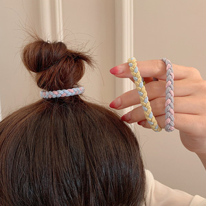 简约辫子马尾头绳成人发绳森女系小清新个性扎头发橡皮筋发饰发圈