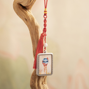 汉服古风腰配饰福卯桃花唐明制项链吊坠爱情腰佩坠原创仿古祈祝福