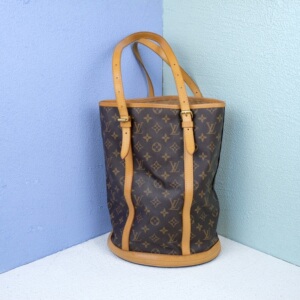 lv 路易威登 老花帆布 大号水桶 单肩包 tote托特 日本中古