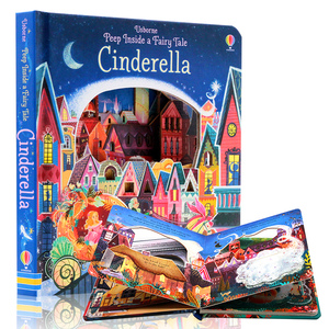 灰姑娘 英文原版绘本 Usborne Peep Inside a Fairy Tale Cinderella  偷偷看里面童话系列 儿童经典童话故事图画书 翻翻书洞洞书