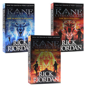 the kane chronicles埃及守护神系列1-3册合售red pyramid红色金字塔