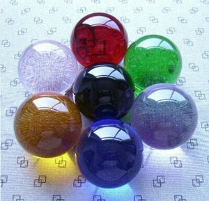 新款3cm水晶球玻璃弹球珠孩童按摩保健健身球手办道具假山鱼缸球