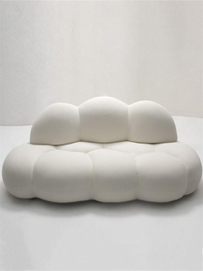 北欧植绒布艺沙发懒人客厅现代简约轻奢小户型创意网红云朵沙发