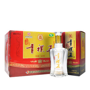 青海互助青稞酒43度互助五年青稞王清香型白酒粮食酒500ml6瓶整箱
