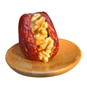 红枣夹核桃仁山西特产特级交城骏枣夹核桃零食干果1000g包邮