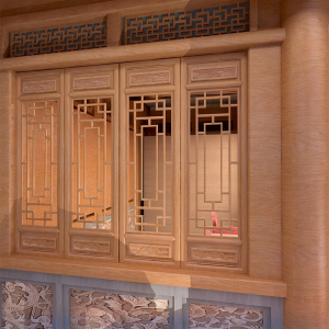 御弘尊 中式仿古木窗 古典工艺纯实木榫卯结构 窗花双面复古门窗