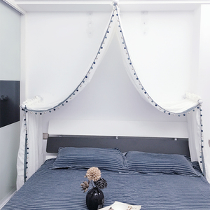 民宿纱幔床头装饰床幔