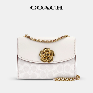 【罗永浩推荐】【官方授权】coach/蔻驰山茶花女包单肩斜挎链条包