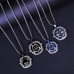 狗牌项链宠物哈士奇金毛狗狗可定制防走丢挂牌项圈大型犬挂牌