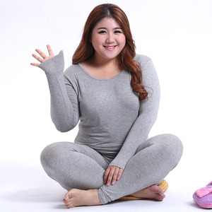 胖女人加肥加大码女装秋衣秋裤两件套200斤胖mm打底内衣套装薄款o