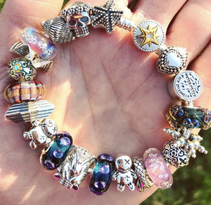 荷兰elfbeads 新款 番红花星系梦露花琉璃 三件包邮