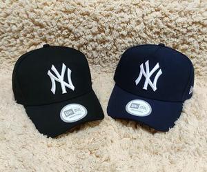 韩国MLB 正品棒球 帽弯檐帽 NEWERA NY 纽约扬基  高帽身硬顶复古