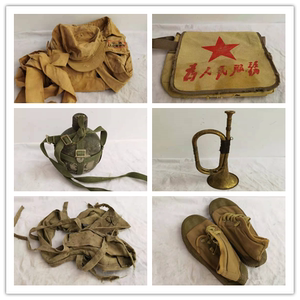 红色怀旧收藏老物件解放战争时期博物馆纪念品装饰品军装复古摆件