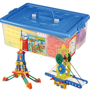 gigo智高进口拼插积木玩具小工程师系列 大颗粒玩具游乐园