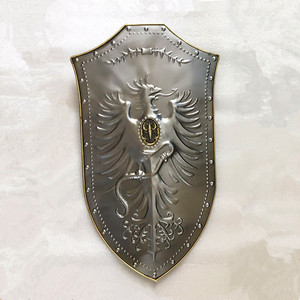 欧式复古鹰徽章盾牌古罗马兵器家居特色铁艺壁挂墙饰道具电箱装饰