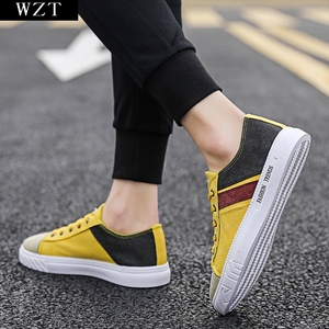 小花园布鞋青少年国货国产士体闲布鞋系带不臭脚宽胖脚肥男帆布鞋