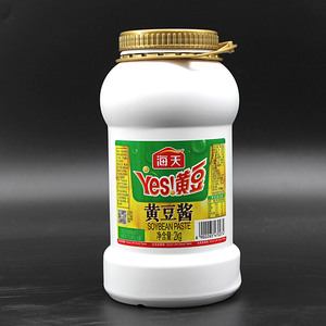 海天黄豆酱2kg大桶实惠装豆瓣酱大豆酱大酱蒸鱼酱烤肉蘸酱排骨酱