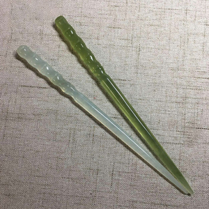 手工玉簪女古风汉服发髻簪子男日常发饰盘发玉钗复古礼物送女朋友