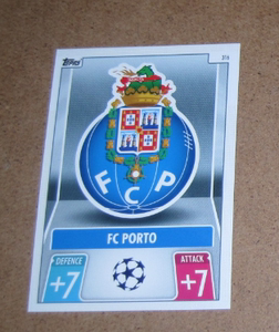 2021-22 topps 欧冠欧联 游戏版 球星卡 316 波尔图 队徽