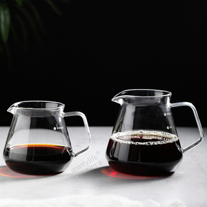 精品手冲咖啡分享壶耐热玻璃壶单品咖啡壶水果茶壶咖啡壶耐高温