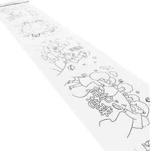 百米画卷涂鸦画布儿童白布dly长卷幼儿园绘画空白百米长卷空白$$