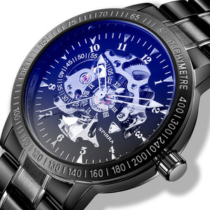 正品spirra斯派朗手表男士全自动机械表男表镂