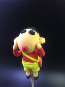 蜡笔小新摆件工艺品超轻黏土粘土彩泥橡皮泥面塑捏面人包邮礼物