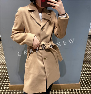 MaxMara 麦斯玛拉 秋冬 女 斜口袋大衣SARZANA