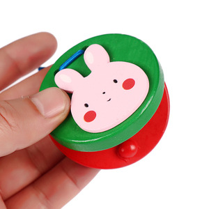 000人付款淘宝儿童迷你快板 初学入门圆形卡通动物响板幼儿园小学生