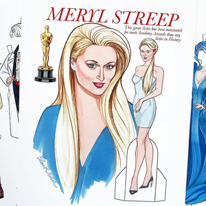 Meryl Streep梅丽尔·斯特里普廊桥遗梦paper doll换装纸娃娃换衣