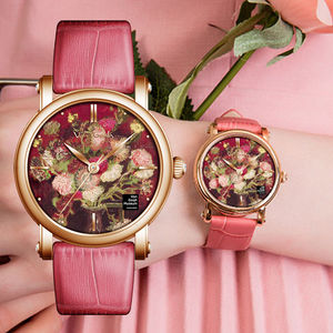 vangogh梵高女士手表 油画石英腕表艺术博物馆 正版瑞士原装进口