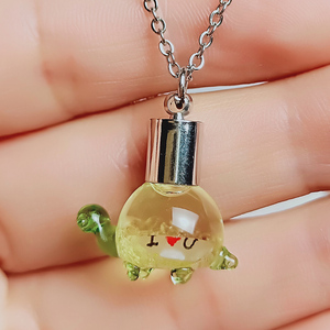 手工DIY创意礼品米雕项链配件大米刻字微型小瓶子仿真迷你乌龟