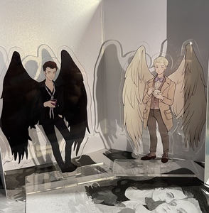 好兆头 同人 good omens 天使拉斐尔 恶魔克劳利 立牌 流沙麻将