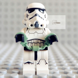 lego 乐高 人仔配件 工具  97927 4641048 手铐  沙绿色  稀有