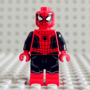 lego 乐高 超级英雄人仔 sh782 蜘蛛侠 深色印刷腿 伦76184