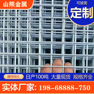 多种规格镀锌网片 养殖铁丝网 防护隔离围栏网格片工地钢筋焊接网