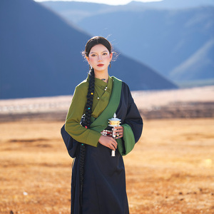 藏式上衣藏服2023新款藏族服装女贵族藏装藏袍西藏拉萨旅拍服饰
