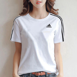 Adidas阿迪达斯短袖女2024夏季新款运动服圆领休闲半袖T恤GL0783