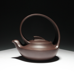 宜兴紫砂茶壶名家正品纯手工功夫茶具王红娟曲壶提梁壶原矿紫泥